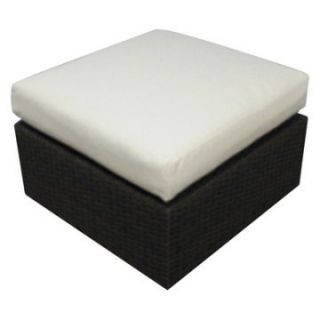 Source Outdoor Manhattan All Weather Wicker Ottoman Sectional Unit   Outdoor Seating