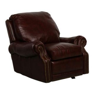 Barcalounger Premier Leather Recliner with Nailheads   Recliners