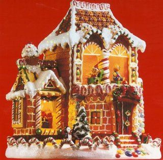 Holiday Collection Fiber Optic 2006 Gingerbread House   Collectible Buildings