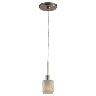 Sea Gull Lighting 61729 Contemporary / Modern Single Light Mini Pendant from the Groove Collection, Golden Pewter   Tub Filler Faucets  