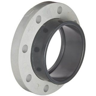 Spears 854 060 Glass Filled PVC Pipe Fitting, Van Stone Flange, Class 150, Schedule 80, 6" Socket Industrial Pipe Fittings