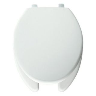 Bemis B7850TDG000 Elongated Open Front Toilet Seat with Cover in White   Toilet Seats