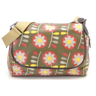 OiOi Messenger Diaper Bag   Retro Floral   Designer Diaper Bags