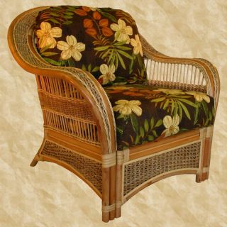Spice Island Wicker Arm Chair   Indoor Wicker Furniture
