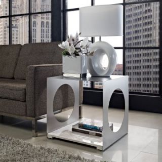 Modway Surpass Side Table   White   End Tables