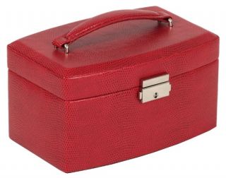 Wolf Designs Heritage South Molton Red Jewelry Box   7.5W x 4H in.   Womens Jewelry Boxes