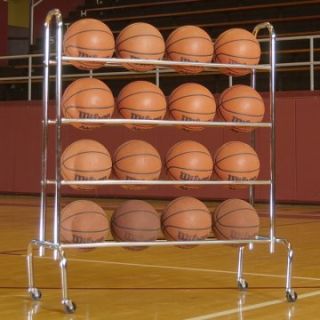 Tandem Sport 4 Tier Ball Rack   Basketball Equipment