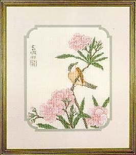 Sweet Oleander, Cross Stitch from Serendipity