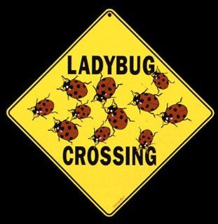 Ladybug Crossing Sign  Yard Signs  Patio, Lawn & Garden