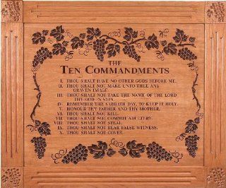 The Ten Commandments, Wall Dcor   Carved and Lasered   Prints