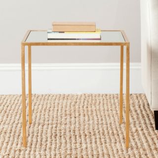 Safavieh Kiley Accent Table   Gold/Mirror Top   End Tables