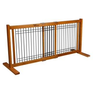 20 in. Wood/Wire Large Free Standing Gate   Artisan Bronze   Gates & Doors
