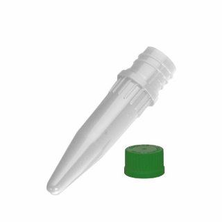 Axygen SCT 050 G Conical Bottom Screw Top Microcentrifuge Tube With Green O Ring Cap, 0.5mL, Clear PP (1 Case 500 Tubes and Caps/Unit; 8 Units/Case) Science Lab Micro Centrifuge Tubes