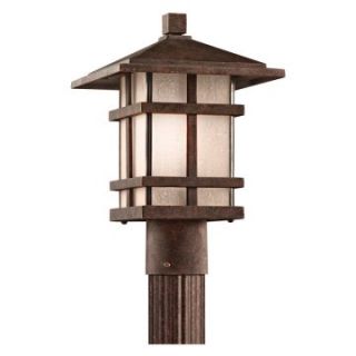 Kichler Cross Creek 9527AGZ Outdoor Post Lantern   9 in.   Aged Bronze   Outdoor Post Lighting