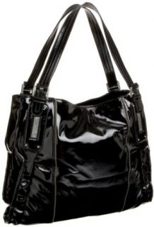 Jessica Simpson Socialista Tote,Black Patent Synthetic,one size Clothing