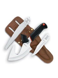 New Kershaw Alaskan Blade Trader Fixed Blade Stainless Gut Hook Saw 3.5" Clip Sports & Outdoors
