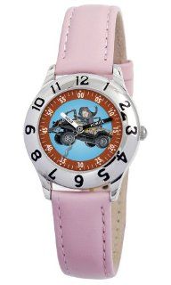 Disney Kids' D859S401 G Force Agent Blaster Time Teacher Pink Leather Watch Watches