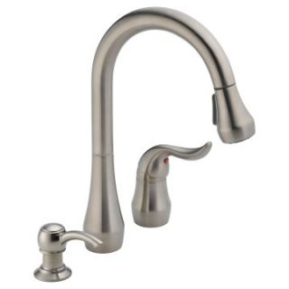Peerless Apex P188102LF SD Single Handle Pull Down Kitchen Faucet with Soap Dispenser   Kitchen Faucets