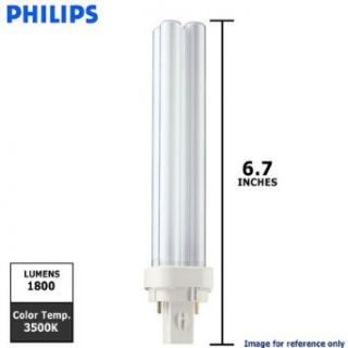 Philips Lighting 38323 2   PL C 26W/835/2P/ALTO   26 Watt CFL Light Bulb   Compact Fluorescent   2 Pin G24d 3 Base   3500K      