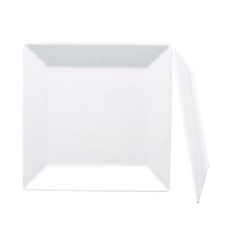 Fortessa Plaza 10.75 in. Square Plates   Set of 6   Dinner Plates