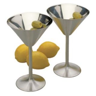 RSVP Endurance Martini Glasses   Set of 2   Stemware