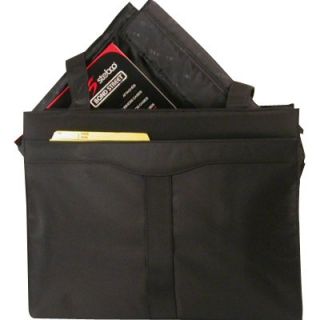 Bond Street Ltd Stebco Ladies Black Compact Tote Bag with Computer Sleeve Case   Computer Laptop Bags