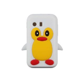Tinkerbell Trinkets Samsung Galaxy Y S5360 WHITE Penguin Cute Animal Silicone / Skin / Case / Cover / Shell / Protector / Cellphone / Phone / Smartphone / Accessories. Cell Phones & Accessories