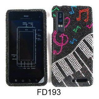 Motorola Droid 3 XT862 Music Notes Keyboard Case Cover Housing Snap On Skin Hard Cell Phones & Accessories