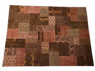 100% Wool 9' X 12' Extraordinary Patchwork Of Old Turkoman & Afghan Rugs, Sh837   Hand Knotted Rugs