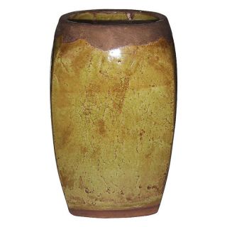 Craft Ware Pottery Tall Crackle Pot/Vase   16H in.   Indoor Planters