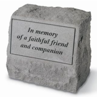 In Memory Of A Faithful Friend Pet Memorial Stone With Urn   Garden & Memorial Stones