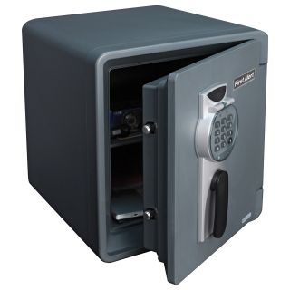 First Alert 2087DF Water and Fireproof Digital Lock with Key Override Security Safe   Safes