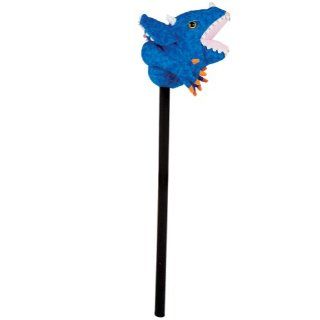 Triceratops Head Stick Rider With Sound Toys & Games