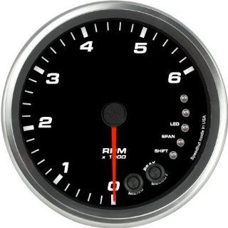 Speedhut 4 1/2" Tachometer 6K RPM Shift light (Pedestal Mount,w/aux Shift light) Automotive