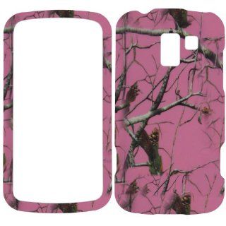Pink zebra rubberized LG 840 spyder II spyder 2 hard case phone cover Cell Phones & Accessories