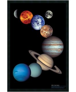 NASA Solar System Framed Wall Art   25.41W x 37.41H in.   Framed Wall Art