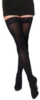 Sigvaris 843N Soft Opaque 30 40 mmHg Open Toe Thigh High Compression Stockings with Lace Silicone Border Health & Personal Care