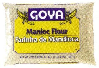 Goya Manioc Flour 24 oz   Farinha de Mandioca  Flour And Meals  Grocery & Gourmet Food