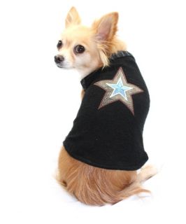 Hip Doggie Black Star Sweater Vest   Dog Sweaters and Shirts