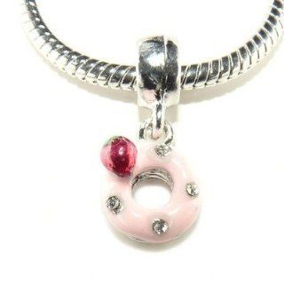 Hidden Gems (865) Silver Plated Dangle Bead, Will Fit Pandora/Troll/Chamilia Style Charm Bracelets Jewelry