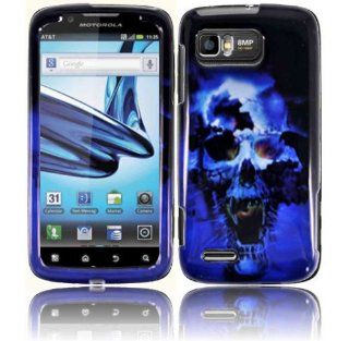 Blue Skull Hard Case Cover for Motorola Atrix 2 MB865 Cell Phones & Accessories