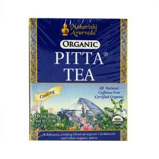 Cooling Pitta Organic Herbal Tea, 16 Herbal Tea Bags, .96 oz (27.2 g) Health & Personal Care