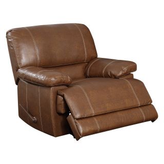 Global Furniture U9963 Leather Rocker Recliner   Brown   Leather Recliners