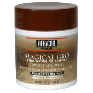 AFRICAN PRIDE African Miracle Magical Gro Rejuvenates Dry Hair 5.3oz/150g  Hair Regrowth Treatments  Beauty