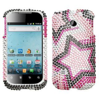 Asmyna HWM865HPCDM013NP Luxurious Dazzling Diamante Bling Case for Huawei Ascend 2   1 Pack   Retail Packaging   Twin Stars Cell Phones & Accessories