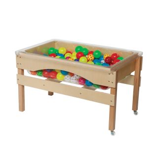 Wood Designs Natural The Absolute Best Sand and Water Sensory Center   Daycare Tables & Chairs