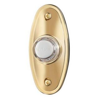 Nutone Polished Brass Oval Lighted Pushbutton   Doorbells