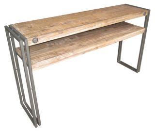 Moe's Home Collection Brooklyn Console Table   Natural / Gray   Console Tables