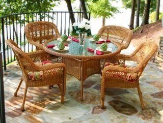 Tortuga Outdoor Portside Resin Wicker Dining Set  Outdoor And Patio Furniture Sets  Patio, Lawn & Garden