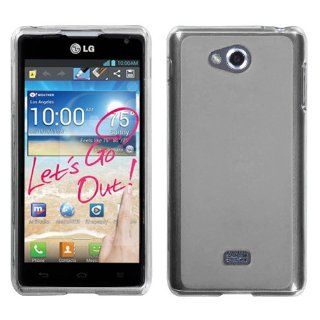 Fits LG MS870 Spirit 4G Soft Skin Case Semi Transparent White Rubberized) Candy Skin MetroPCS Cell Phones & Accessories
